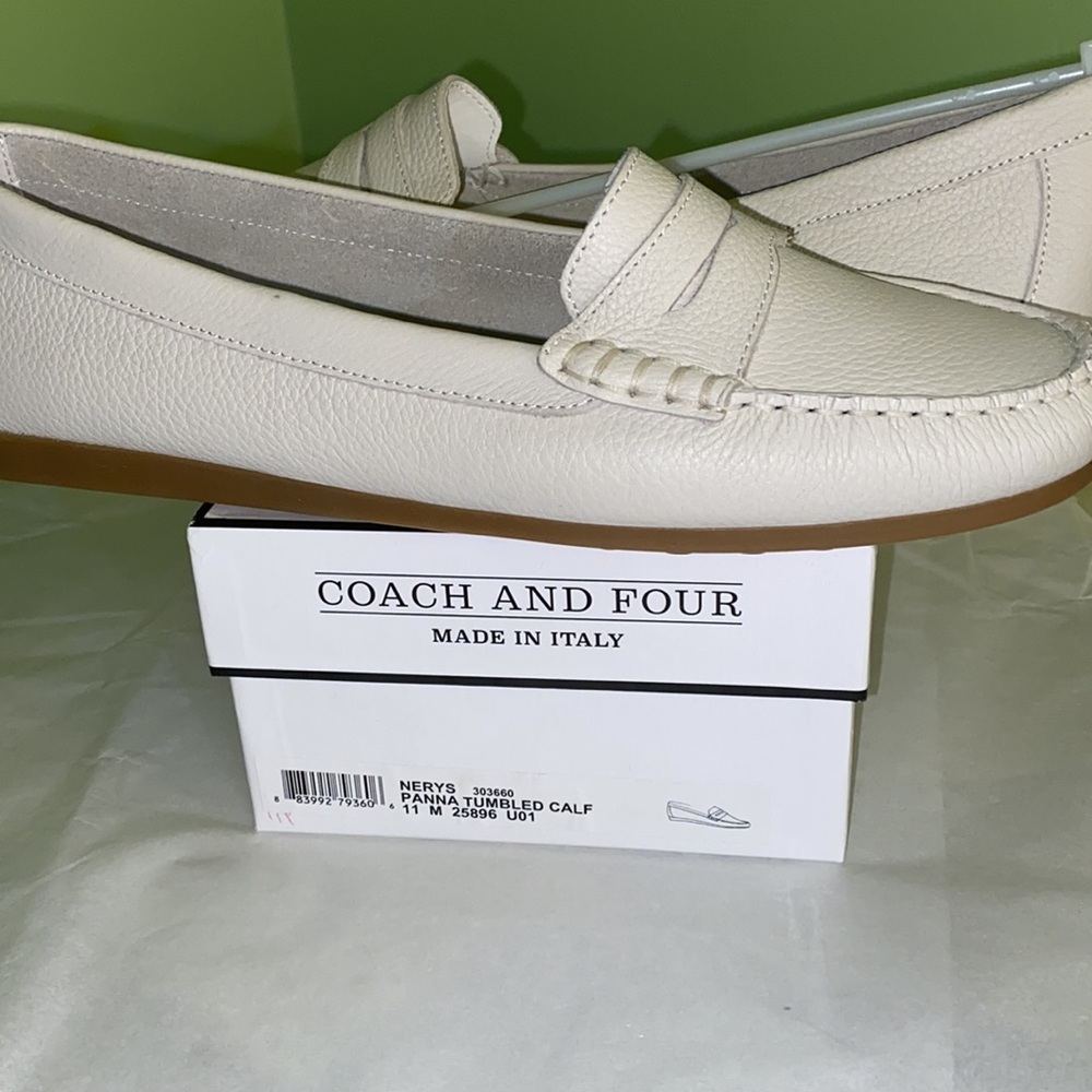 COACH AND FOUR NERYS PANNA TUMBLED CALF LOAFERS, Final Markdown - Picture 6 of 9